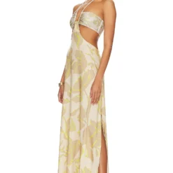 ROBE LONGUE LAZULI Thea Flowers 6 ROBE LONGUE LAZULI Thea Flowers -Ravis Mode Soldes Boutique BOAM WD29 V3