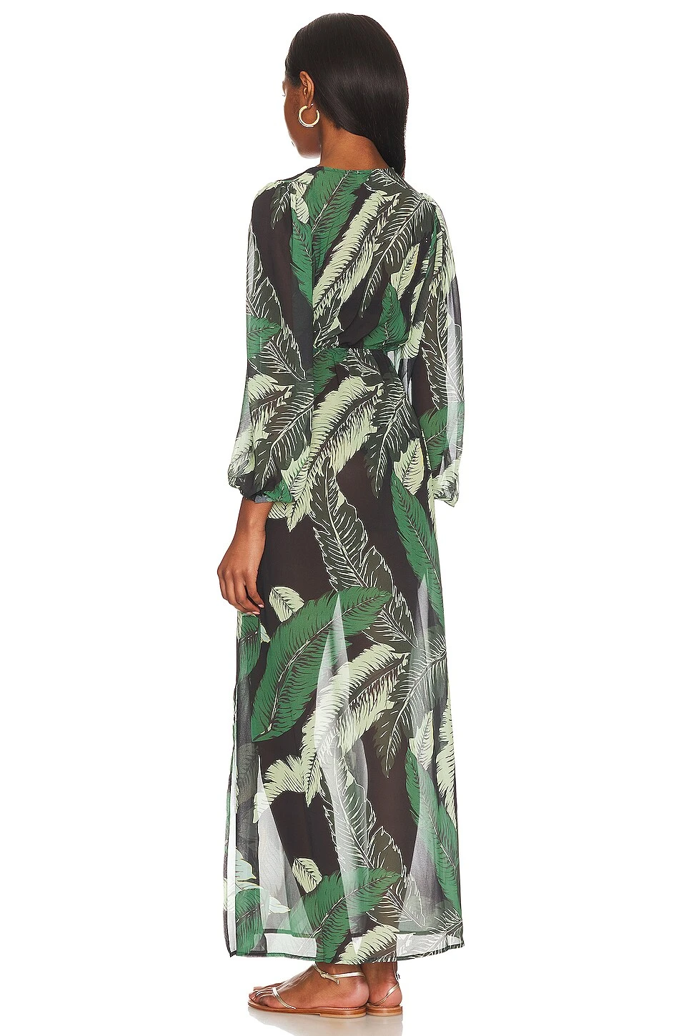 ROBE SHILOH Banana Leaf Black 3 ROBE SHILOH Banana Leaf Black – Image 3