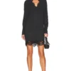 ROBE AMIRI Dark Charcoal Melange With Black Lace