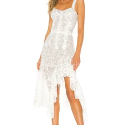 ROBE DENTELLE TIFFANY White