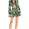 ROBE COURTE JUNGLE Green Multi