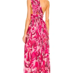 ROBE MAXI CAMILLA Fuchsia 5 ROBE MAXI CAMILLA Fuchsia -Ravis Mode Soldes Boutique BROR WD352 V3