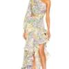 ROBE MAXI TROPICS Lavender & Multicolor