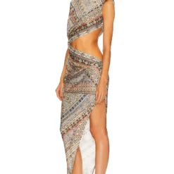 ROBE PAISLEY Multicolor 6 ROBE PAISLEY Multicolor -Ravis Mode Soldes Boutique BROR WD420 V3