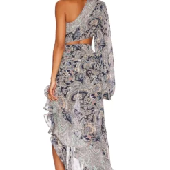 ROBE DE SOIRÉE SARA Blue Multi 8 ROBE DE SOIRÉE SARA Blue Multi -Ravis Mode Soldes Boutique BROR WD427 V4