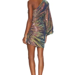 ROBE GALAXY Maroon Multi -Ravis Mode Soldes Boutique BROR WD470 V4