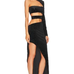 ROBE DE SOIRÉE JAMILIA Black -Ravis Mode Soldes Boutique BROR WD480 V2