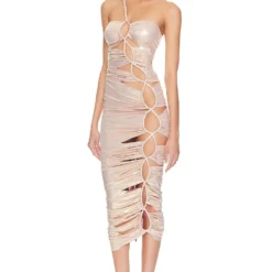 ROBE BUTTERFLY Light Gold -Ravis Mode Soldes Boutique BROR WD505 V3