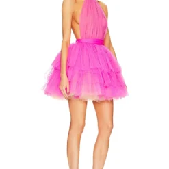 ROBE ANNA Hot Pink 4 ROBE ANNA Hot Pink -Ravis Mode Soldes Boutique BROR WD506 V2