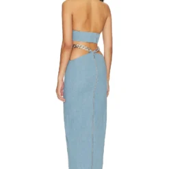 ROBE NAOMI Blue Denim 5 ROBE NAOMI Blue Denim -Ravis Mode Soldes Boutique BROR WD525 V3