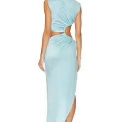 ROBE JAMILIA Light Blue 5 ROBE JAMILIA Light Blue -Ravis Mode Soldes Boutique BROR WD548 V3