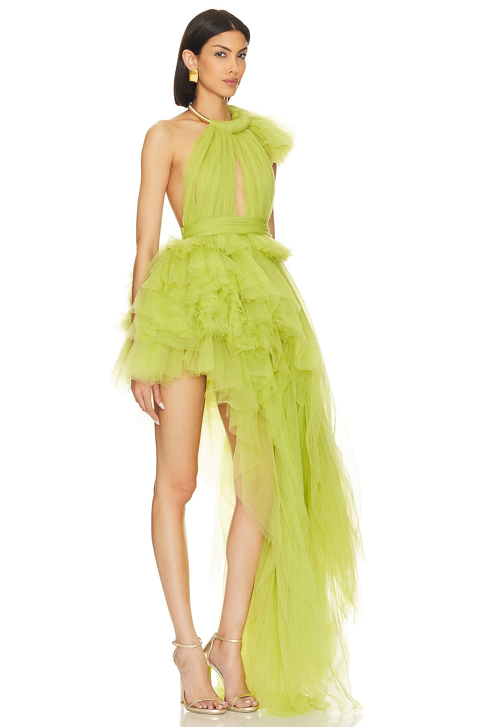 ROBE DE SOIRÉE KAHINA Green 2 ROBE DE SOIRÉE KAHINA Green – Image 2