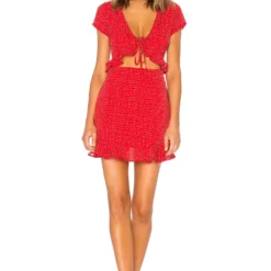 MINI ROBE VOLANTÉE MERCY Blue -Ravis Mode Soldes Boutique BTWR WD432 V1