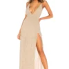 ROBE MAXI HAILEE Champagne