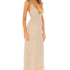 ROBE MAXI HAILEE Champagne 7 ROBE MAXI HAILEE Champagne -Ravis Mode Soldes Boutique BTWR WD530 V2