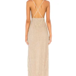 ROBE MAXI HAILEE Champagne 8 ROBE MAXI HAILEE Champagne -Ravis Mode Soldes Boutique BTWR WD530 V3