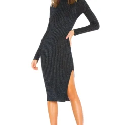 ROBE PRÈS DU CORPS ALIZA Blue Metallic -Ravis Mode Soldes Boutique BTWR WD645 V1 1