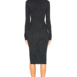 ROBE PRÈS DU CORPS ALIZA Blue Metallic -Ravis Mode Soldes Boutique BTWR WD645 V3