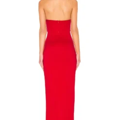 ROBE BUSTIER RYLEIGH Red 10 ROBE BUSTIER RYLEIGH Red -Ravis Mode Soldes Boutique BTWR WD824 V3