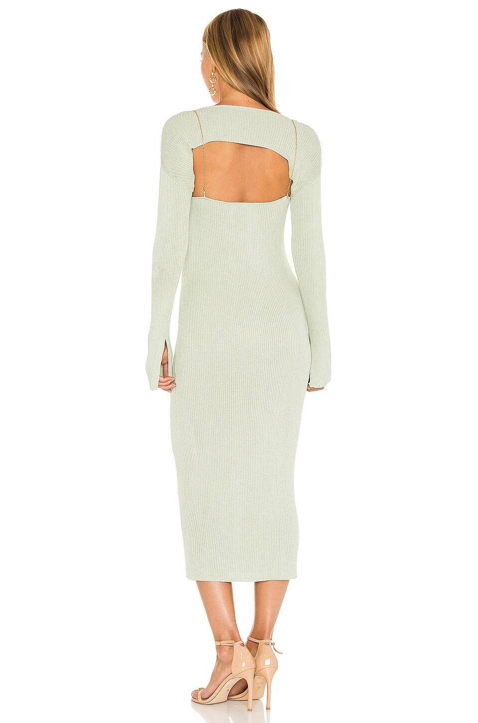 ROBE PRÈS DU CORPS PALOMA Sage 4 ROBE PRÈS DU CORPS PALOMA Sage – Image 4