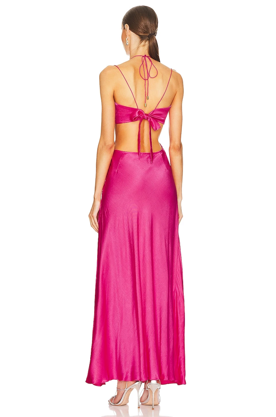 ROBE MAXI STORM Hot Pink 3 ROBE MAXI STORM Hot Pink – Image 3