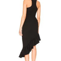 Cinq A Sept ROBE MI-LONGUE WILLA Black -Ravis Mode Soldes Boutique CINR WD238 V3