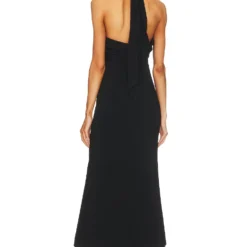 Cinq A Sept ROBE MI-LONGUE ADELA Black 5 Cinq A Sept ROBE MI-LONGUE ADELA Black -Ravis Mode Soldes Boutique CINR WD313 V3