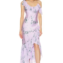 Cinq A Sept ROBE KERSTI Lilac Wine Multi