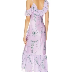 Cinq A Sept ROBE KERSTI Lilac Wine Multi -Ravis Mode Soldes Boutique CINR WD325 V3