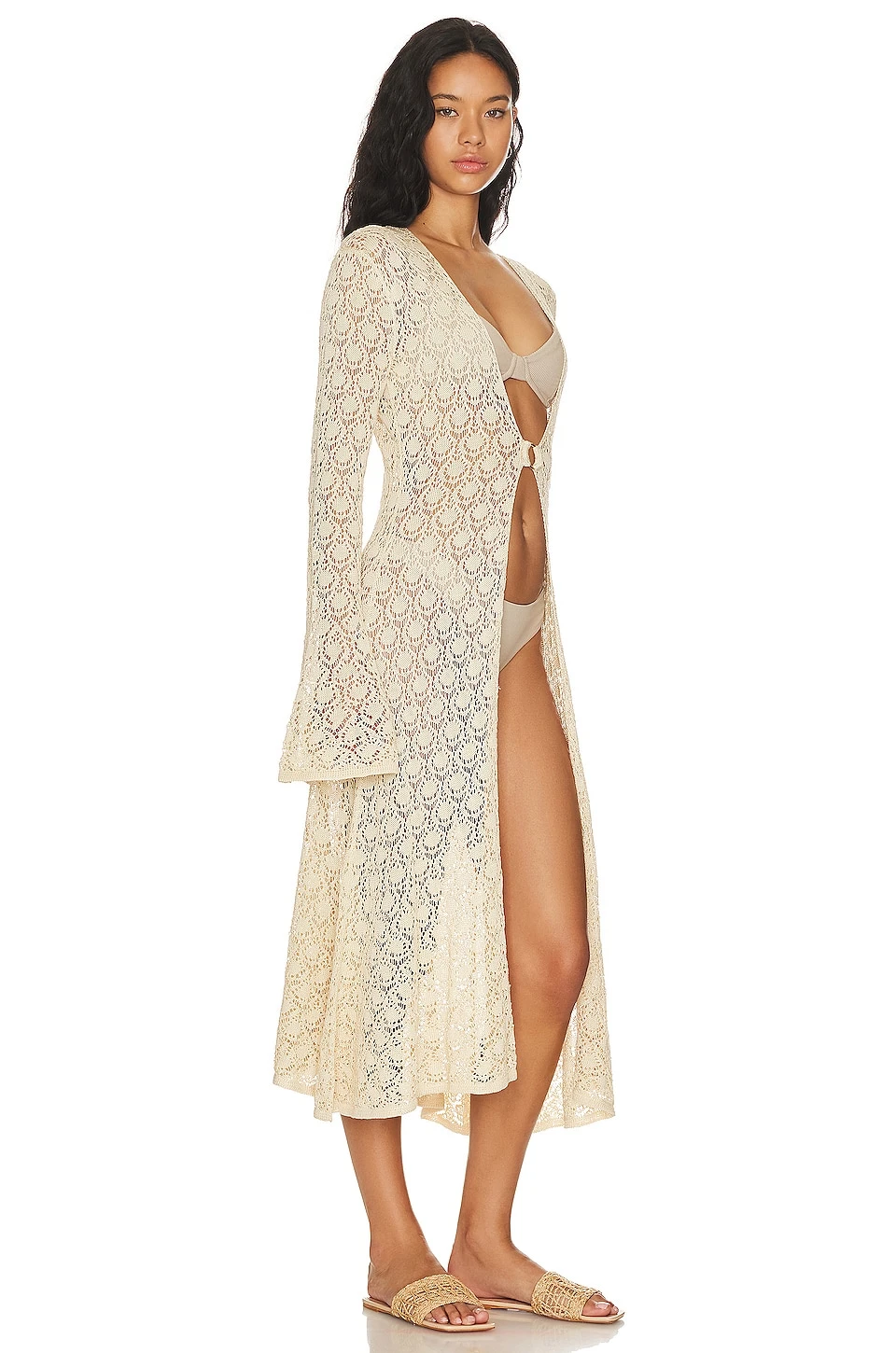 ROBE DE PLAGE AMELIE White 2 ROBE DE PLAGE AMELIE White – Image 2