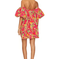 ROBE COURTE PALMER Red Radiant Floral -Ravis Mode Soldes Boutique CLNR WD129 V3