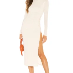 Camila Coelho ROBE MI-LONGUE BENITA Beige 11 Camila Coelho ROBE MI-LONGUE BENITA Beige -Ravis Mode Soldes Boutique COEL WD164 V1 1