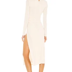 Camila Coelho ROBE MI-LONGUE BENITA Beige 8 Camila Coelho ROBE MI-LONGUE BENITA Beige -Ravis Mode Soldes Boutique COEL WD164 V3