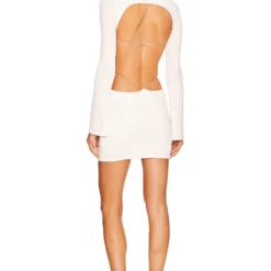 Camila Coelho ROBE COURTE ELENA Ivory -Ravis Mode Soldes Boutique COEL WD274 V4