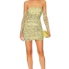 Camila Coelho ROBE COURTE MARIPOSA Yellow Butterfly