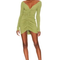 Camila Coelho ROBE CIARA Chocolate -Ravis Mode Soldes Boutique COEL WD281 V1