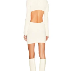 Camila Coelho ROBE ALORA Ivory -Ravis Mode Soldes Boutique COEL WD285 V3