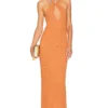 Camila Coelho ROBE MAXI CAMRY Ginger Orange