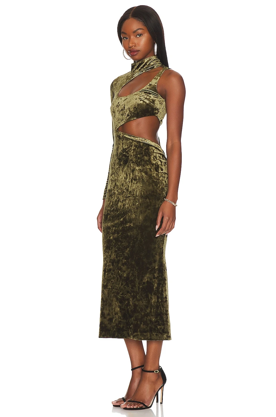 Camila Coelho ROBE ARABELLA Olive Green 3 Camila Coelho ROBE ARABELLA Olive Green – Image 3