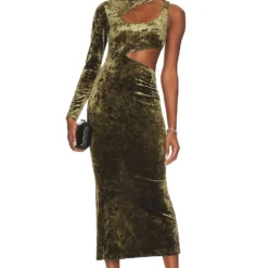 Camila Coelho ROBE ARABELLA Olive Green 9 Camila Coelho ROBE ARABELLA Olive Green -Ravis Mode Soldes Boutique COEL WD306 V5