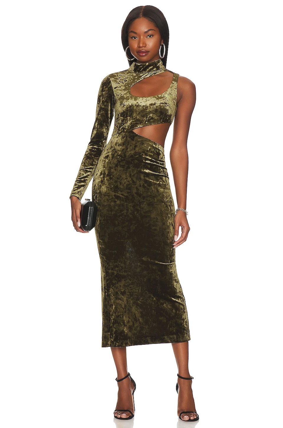 Camila Coelho ROBE ARABELLA Olive Green 5 Camila Coelho ROBE ARABELLA Olive Green – Image 5