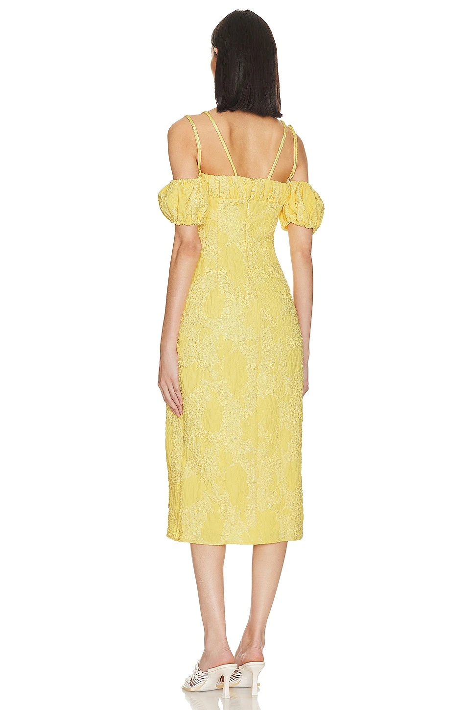 Camila Coelho ROBE CLEMENCE Buttercream Yellow 3 Camila Coelho ROBE CLEMENCE Buttercream Yellow – Image 3