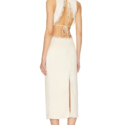 Camila Coelho ROBE FERN Cream -Ravis Mode Soldes Boutique COEL WD369 V3