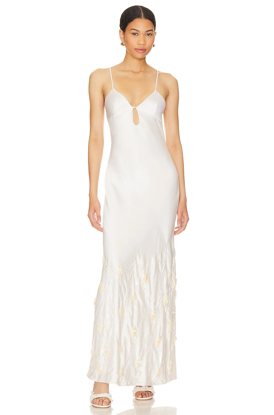 Camila Coelho ROBE SHIRLEY Champagne 2 Camila Coelho ROBE SHIRLEY Champagne – Image 2