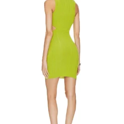 Camila Coelho ROBE RIZZEL Lime 5 Camila Coelho ROBE RIZZEL Lime -Ravis Mode Soldes Boutique COEL WD376 V3