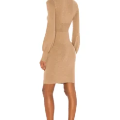 Camila Coelho ROBE ELISE Camel -Ravis Mode Soldes Boutique COEL WD43 V3