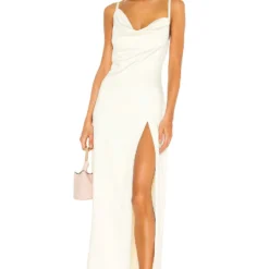 Camila Coelho ROBE MAXI REYNA Pearl White -Ravis Mode Soldes Boutique COEL WD85 V1 1