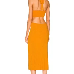 Cult Gaia ROBE CAMERON Apricot 7 Cult Gaia ROBE CAMERON Apricot -Ravis Mode Soldes Boutique CULG WD117 V3