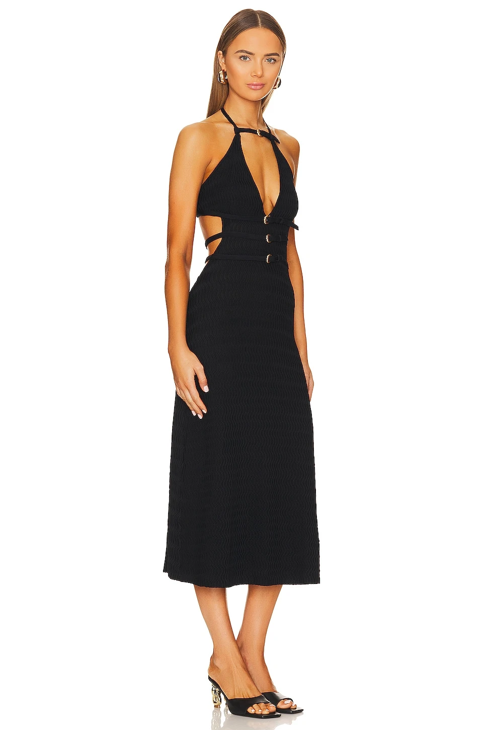 Cult Gaia ROBE PULL EVALEIGH Black 2 Cult Gaia ROBE PULL EVALEIGH Black – Image 2