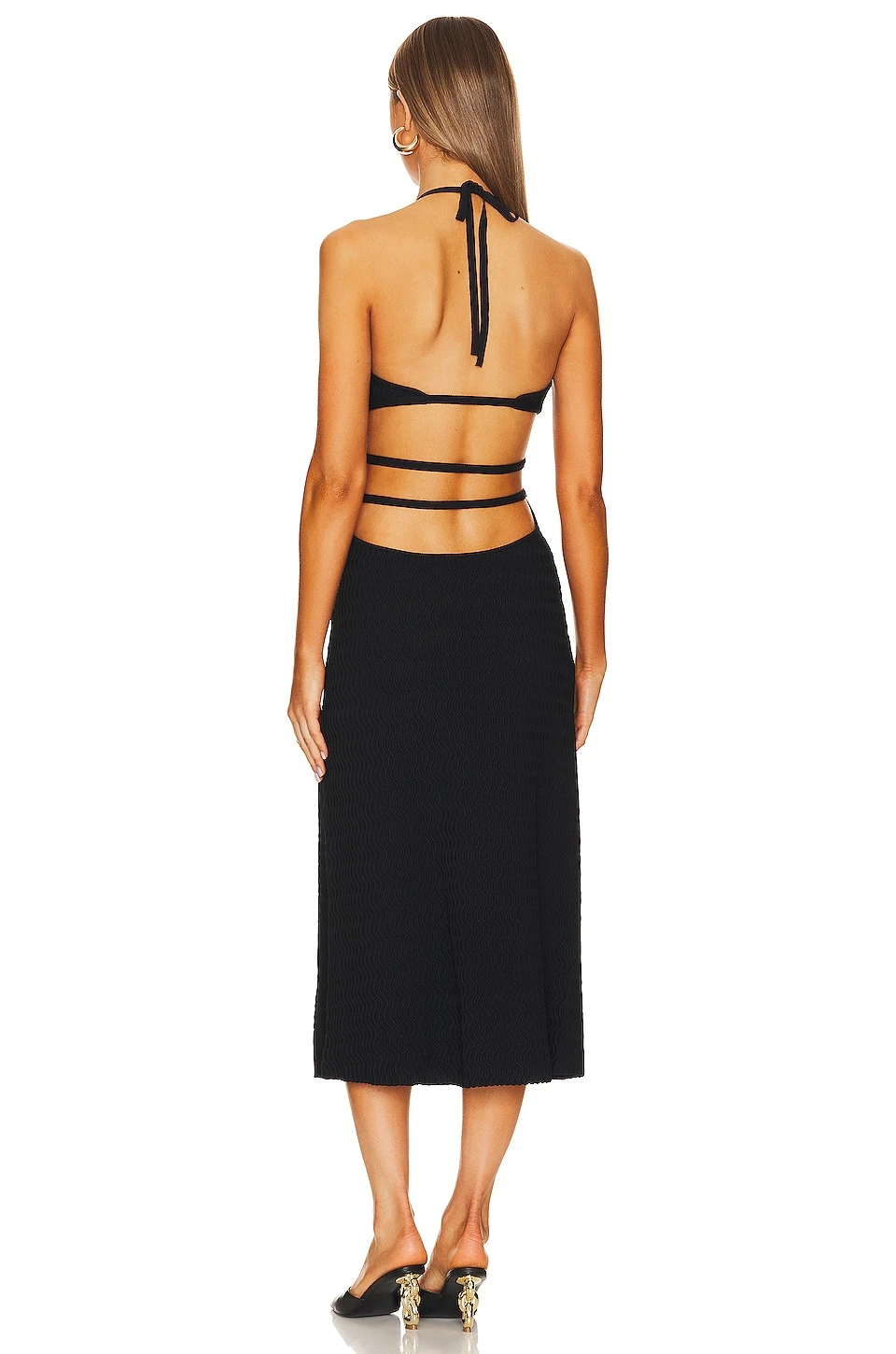 Cult Gaia ROBE PULL EVALEIGH Black 3 Cult Gaia ROBE PULL EVALEIGH Black – Image 3